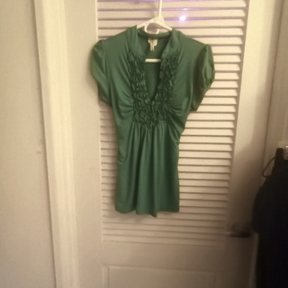 Green blouse